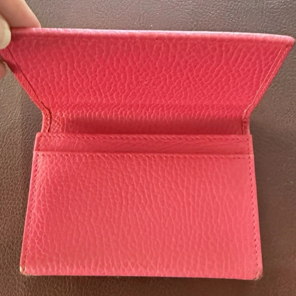 Gucci Pink Leather Marmont Card Holder - Picture 3 of 9
